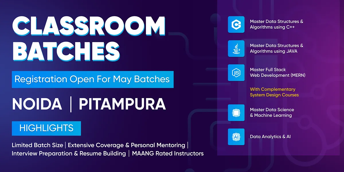 Class Courses Banner